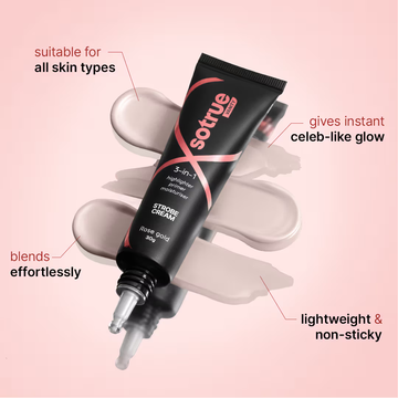 So true 3-in-1 Strobe cream | Highlighter+ Primer + Moisturizer | Flawless makeup base | Suitable for all Skin Types