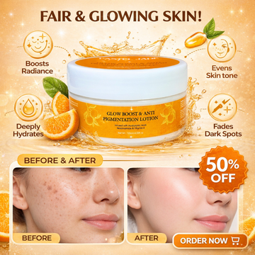 Glow Boost & Anti-Pigmentation Lotion | Niacinamide + Vitamin E + Hyaluronic Acid | Brightening, Hydrating & Dark Spot Corrector