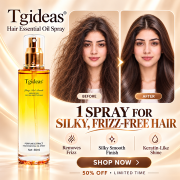 Tgideas Hair Straightening Spray – Anti-Frizz, Heat Protection, Repairs Split Ends – Smooths Dry & Knotted Hair – Lightweight, Non-Greasy