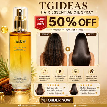Tgideas Hair Straightening Spray – Anti-Frizz, Heat Protection, Repairs Split Ends – Smooths Dry & Knotted Hair – Lightweight, Non-Greasy