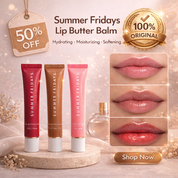 Summer Fridays Lip Butter Balm | Hydrating, Moisturizing & Softening with Shea & Murumuru Seed Butters | Non-Sticky Glossy Finish