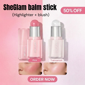 SHEGLAM Balm Stick Highlighter & Blush | Dewy Radiant Finish & pH-Reactive Color (Pack of 2)