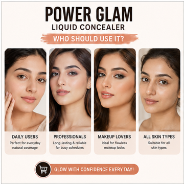 Nadia Hussain Power Glam Liquid Color Correcting in Dusty orange - Cover blemishes, dark spots, pigmentation - Full coverage & Lightweight for flawless base