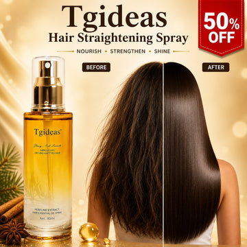 Tgideas Hair Straightening Spray – Anti-Frizz, Heat Protection, Repairs Split Ends – Smooths Dry & Knotted Hair – Lightweight, Non-Greasy